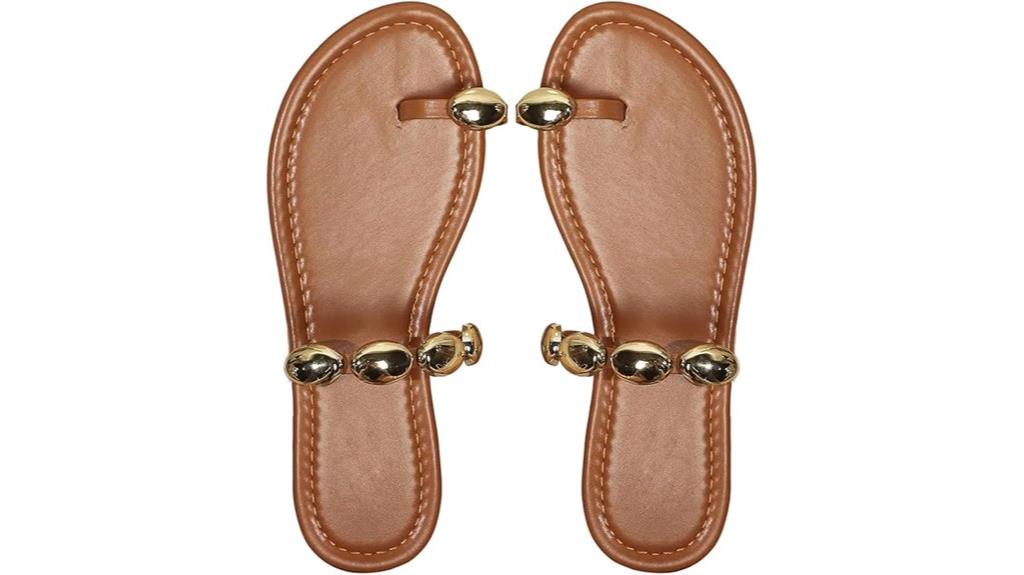 gold toe ring sandals