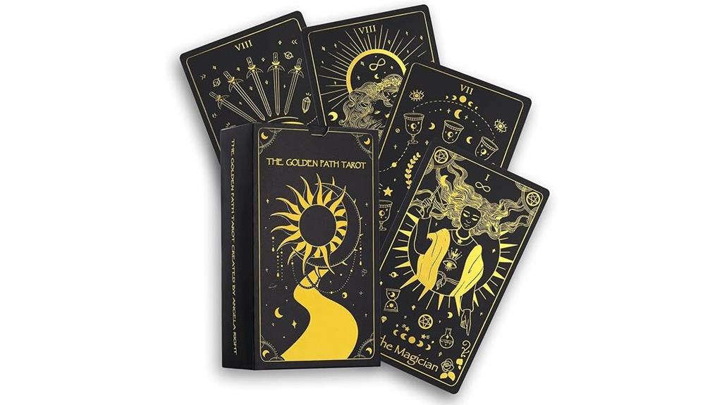 golden foil tarot deck