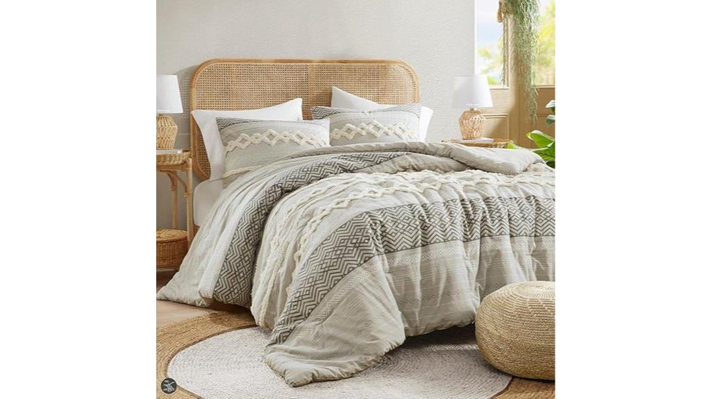 gray full queen comforter