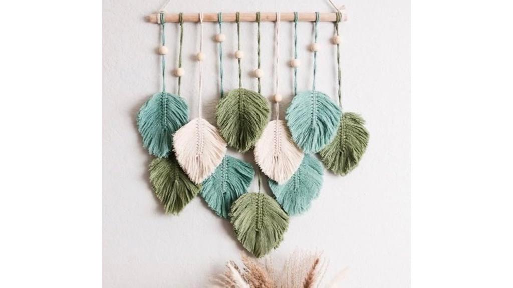 green leaf wall decor