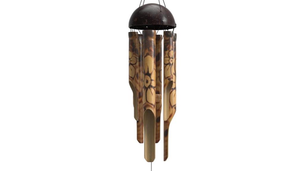 handcrafted bamboo wind chimes