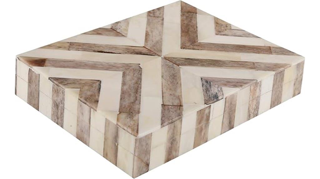 handmade chevron decorative box