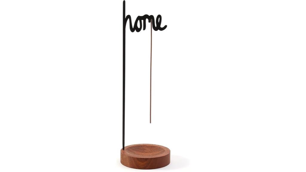 handmade wooden incense holder