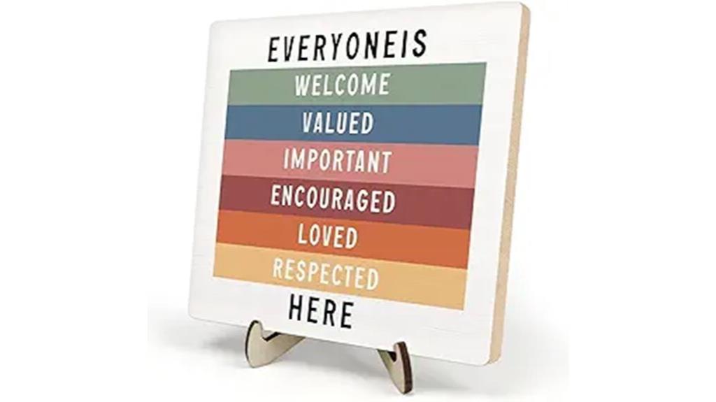 inclusive community welcome sign