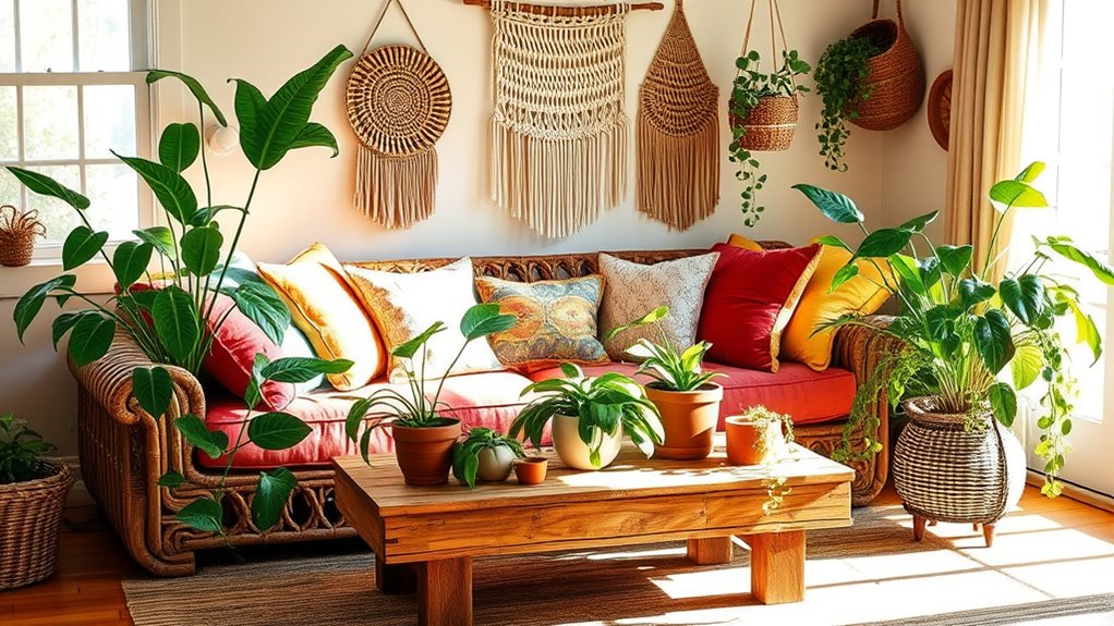 inexpensive natural plant decor