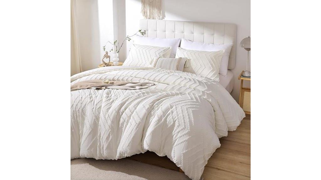 ivory white comforter set