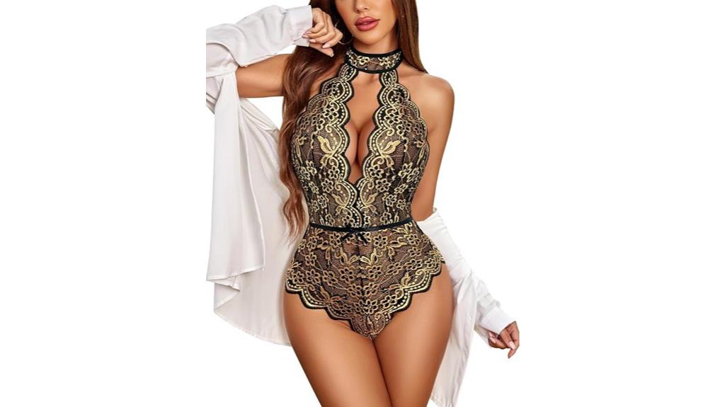 lace bodysuit with crotch