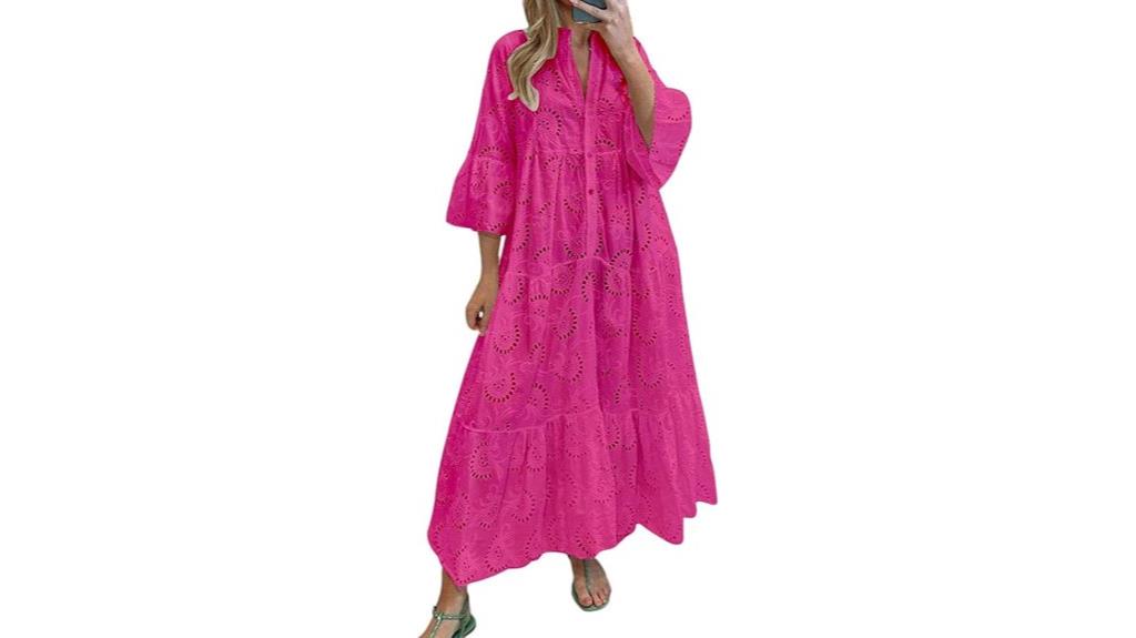 lace eyelet embroidery dress