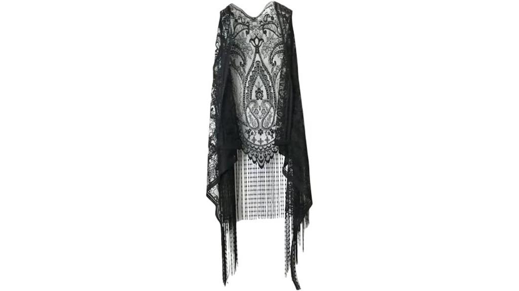 lace hollow long waistcoat