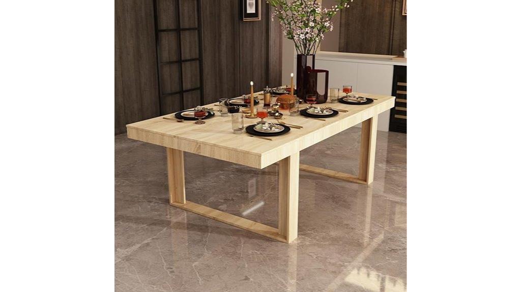 large 8 10 person dining table