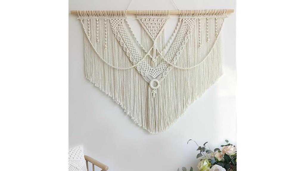 large boho wall hanging