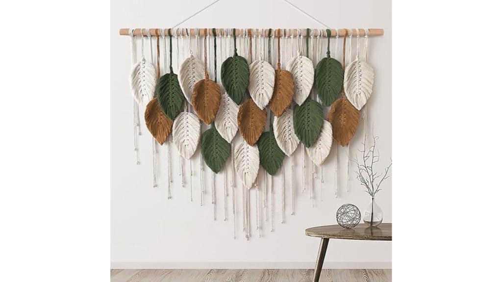 large macrame boho wall hanging