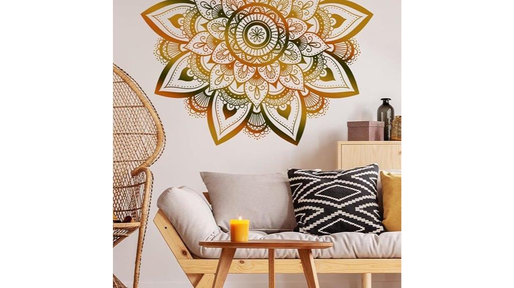 large mandala flower decal