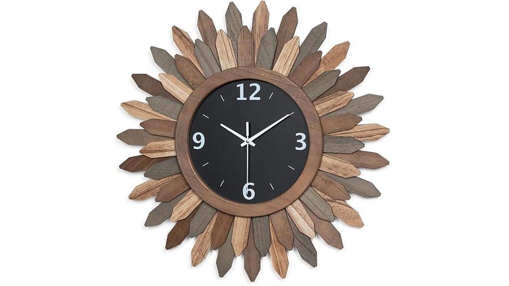 large rustic farmhouse wall clock