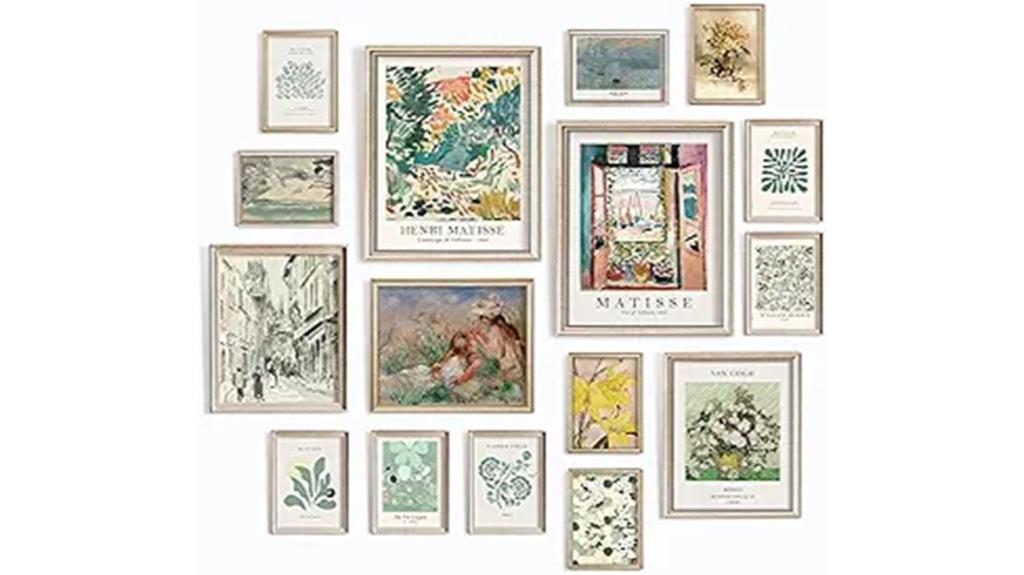 large sage green wall art