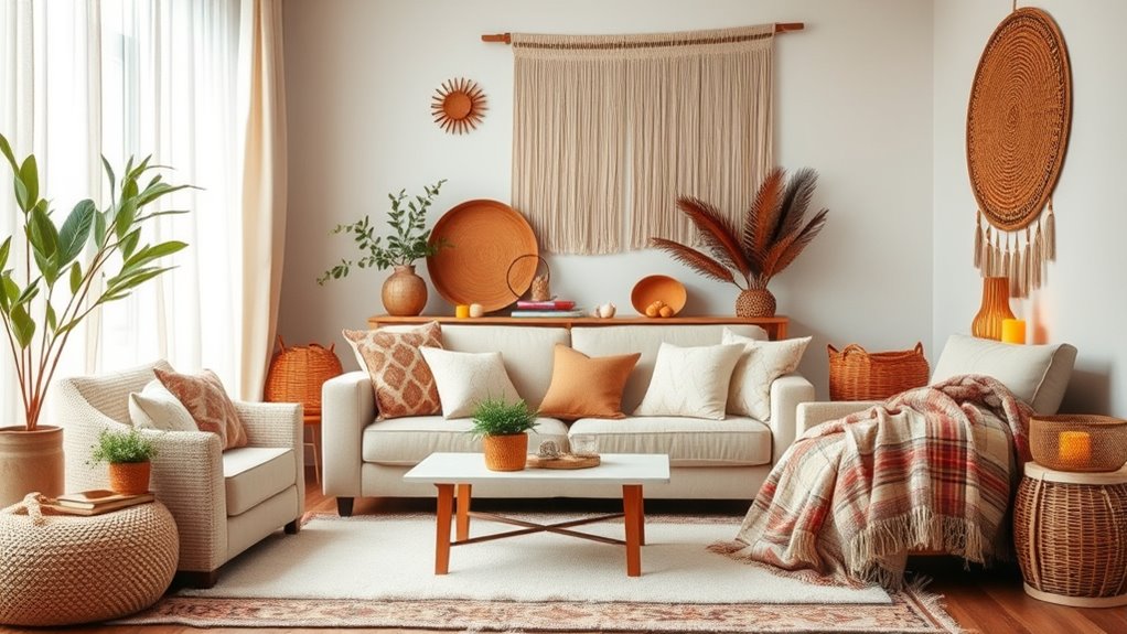 layered autumn cozy decor