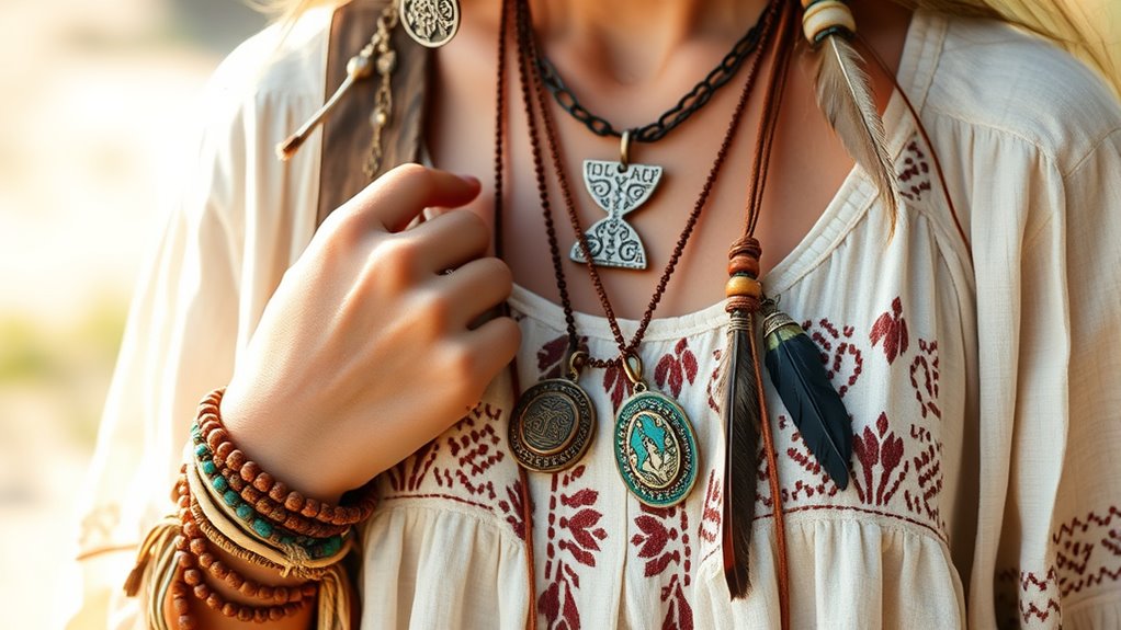 layered boho accessory combinations