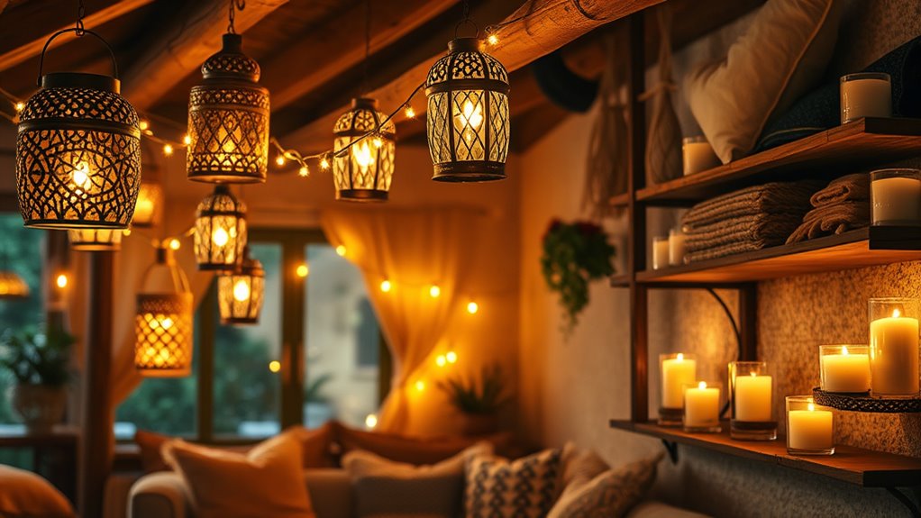 layered cozy ambient lighting