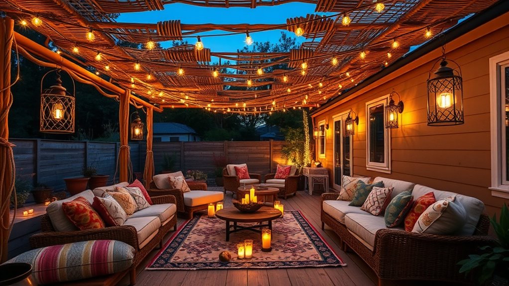 layered eco friendly outdoor lighting