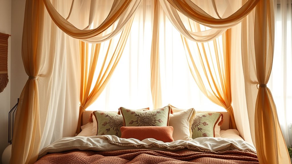 layered fabric canopy design