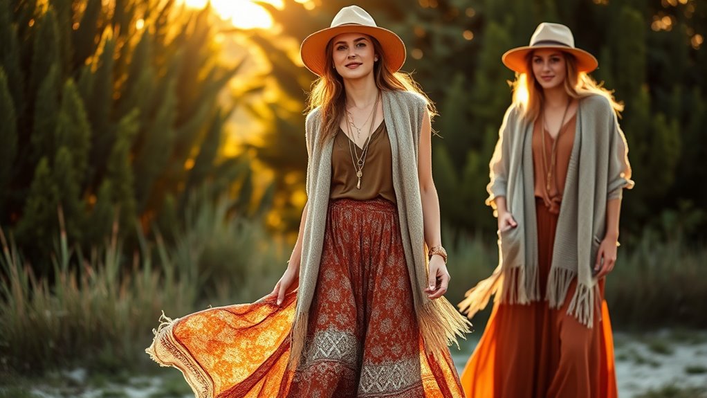 layered natural fabric textures