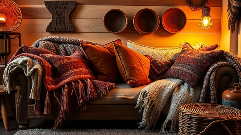 layered natural textured accents