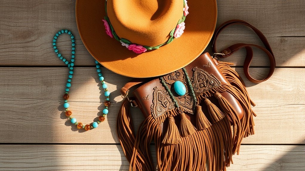 layered natural textured accessories