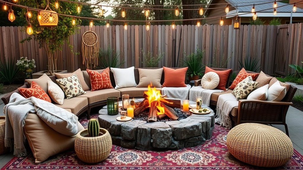 layered textiles for cozy ambiance