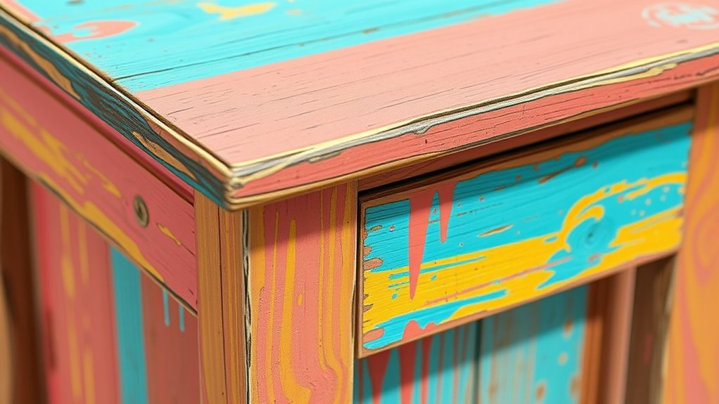 layered textured vibrant colors