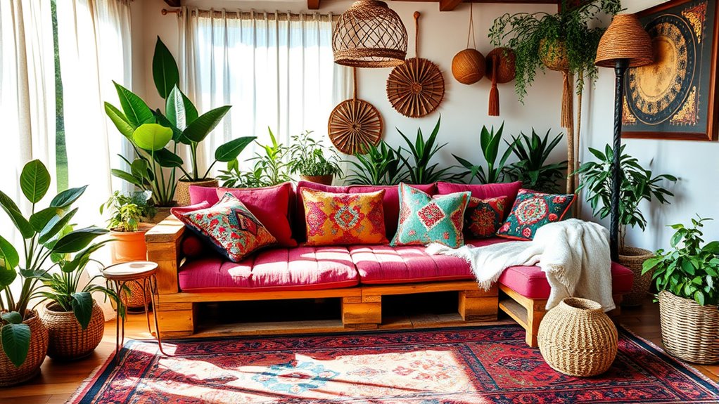 layered textures and natural decor