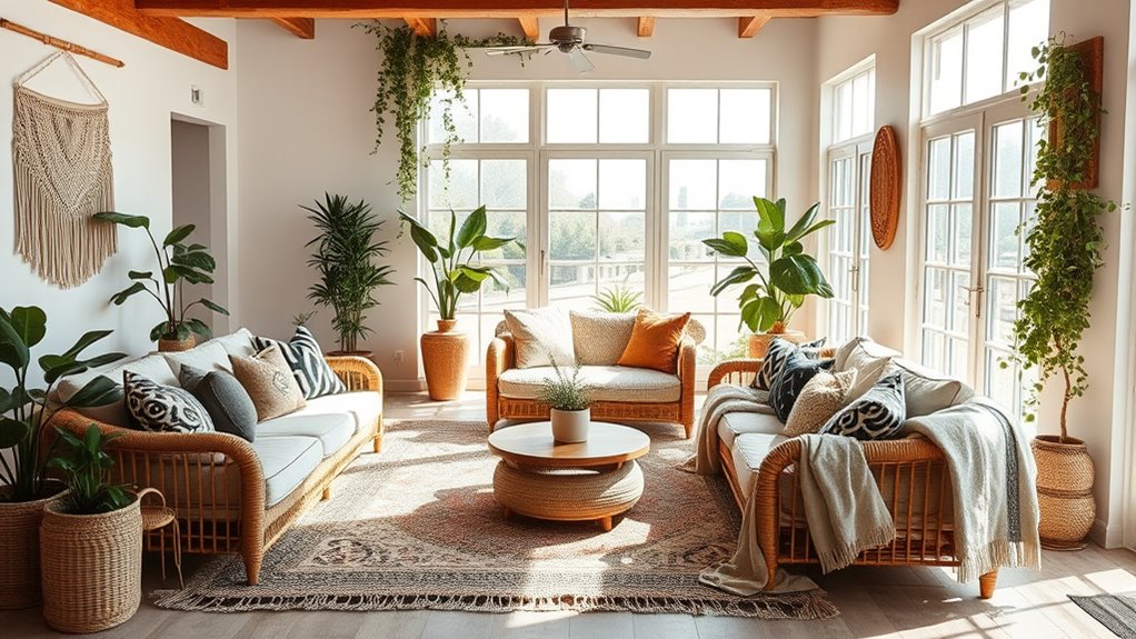 layered textures and natural elements
