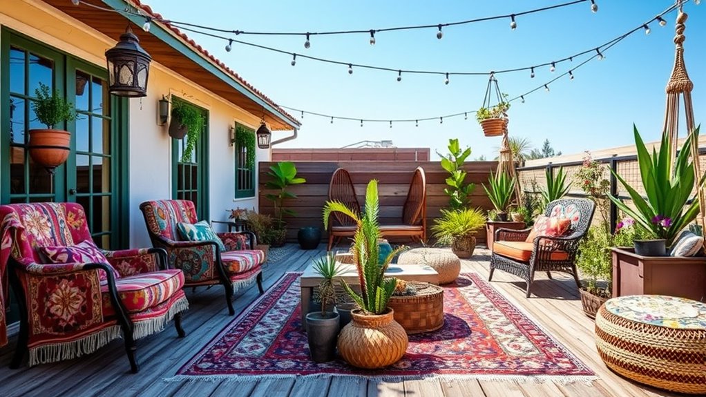 layered vibrant eclectic decor