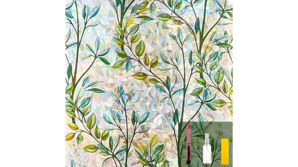 leaf pattern privacy film