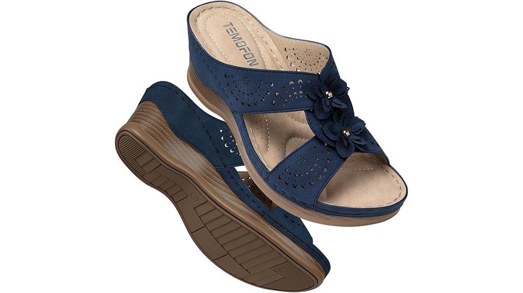 leather women s wedge sandals