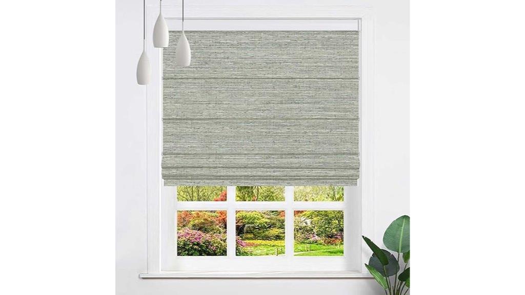 light grey cordless shades