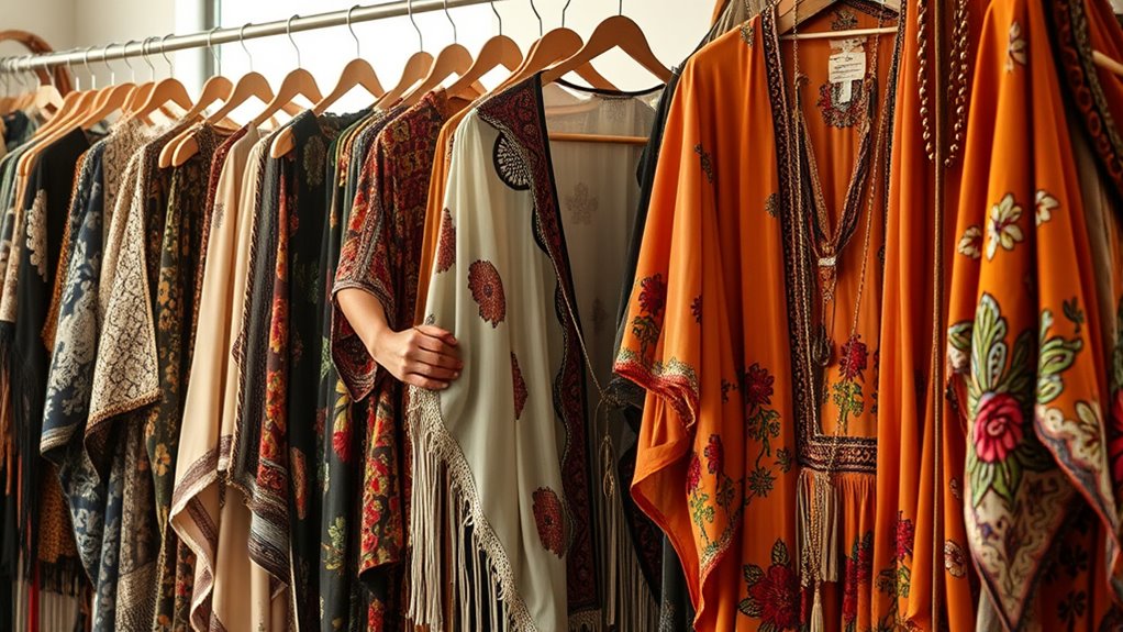 lightweight patterned layered fashion