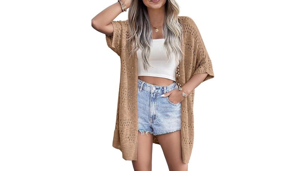 lightweight summer crochet kimono