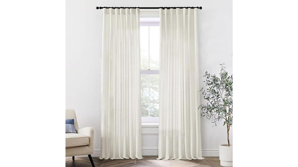 linen cotton farmhouse curtains