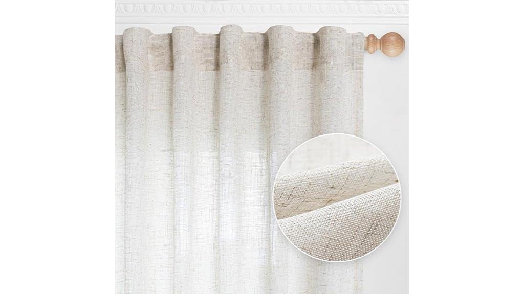 linen window curtain panels