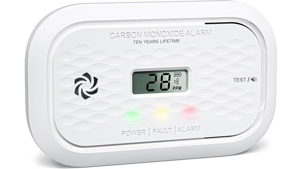 long life lcd co detector