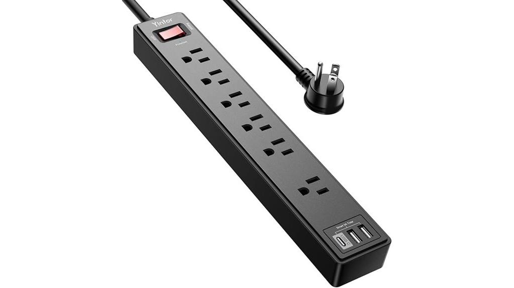 long power strip with usb