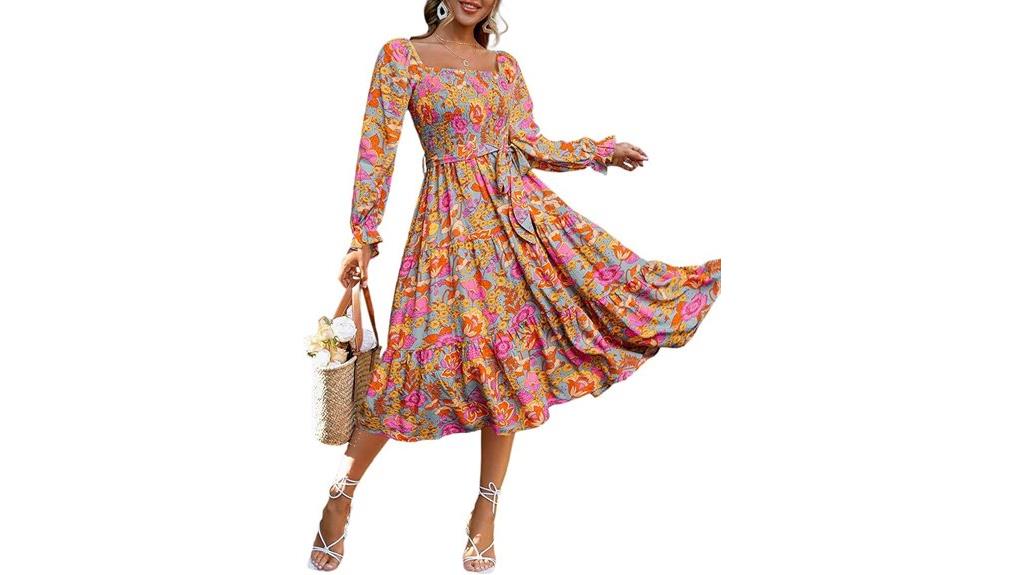 long sleeve maxi dress