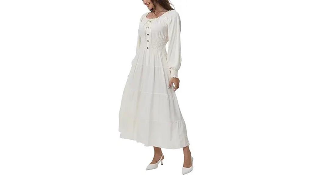 long sleeve maxi dress