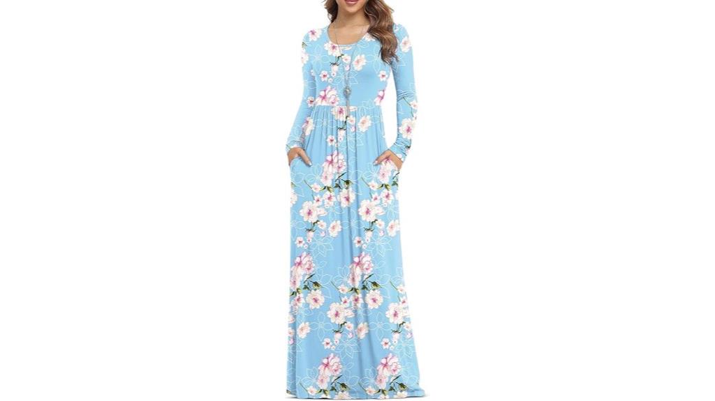 long sleeve maxi dress