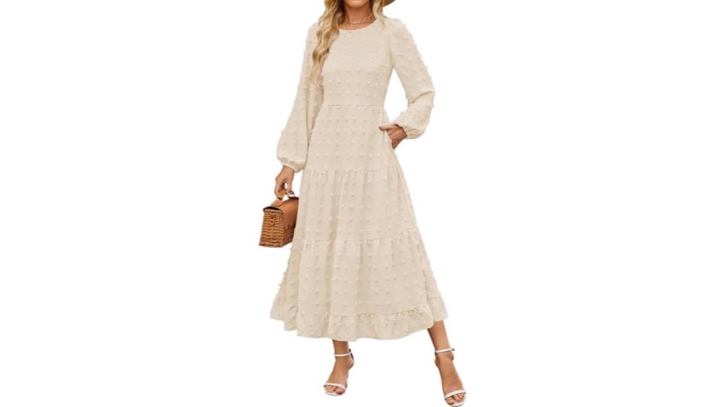 long sleeve maxi dress