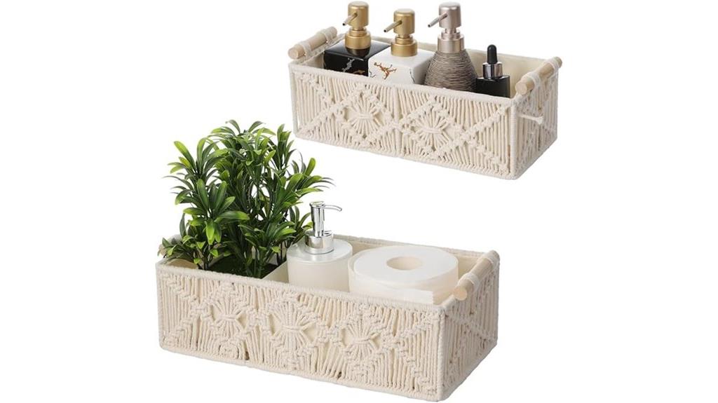 macrame basket set