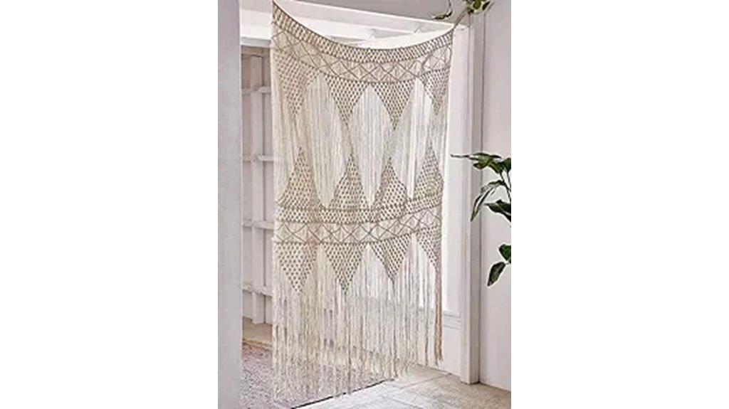 macrame curtain for windows