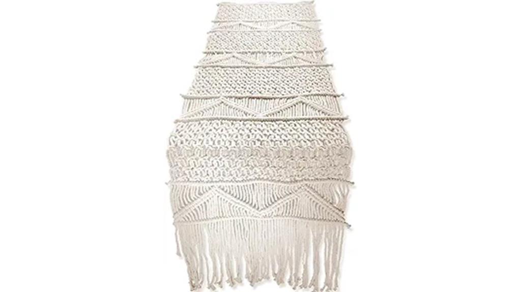 macrame table runner