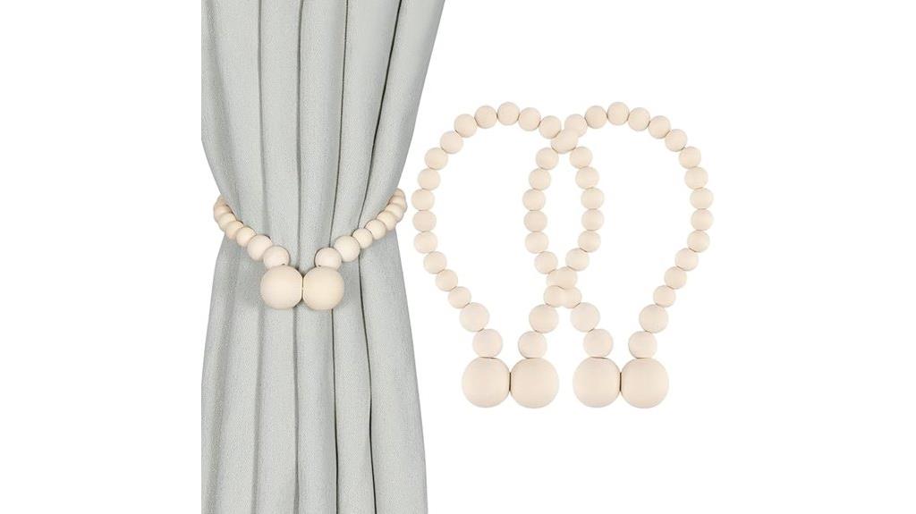 magnetic wooden curtain holders