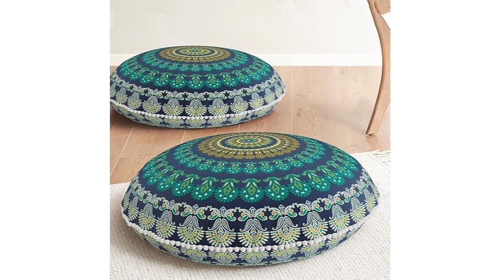 meditation floor pillow pair